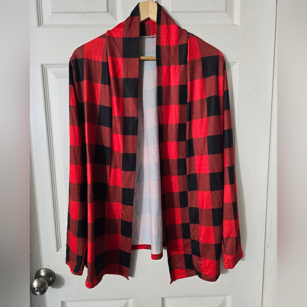Women's Boutique Open Front Shirt Cardigan Sz XL